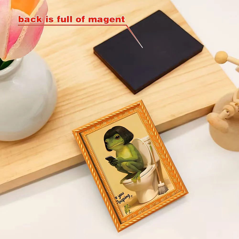 Frog Toilet Portrait Magnet – view 3