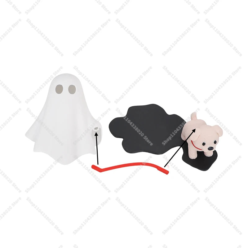 Luz nocturna LED de fantasma adorable con figura de perro