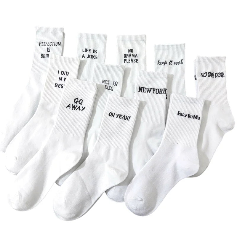 Funny Slogan Crew Socks – view 6