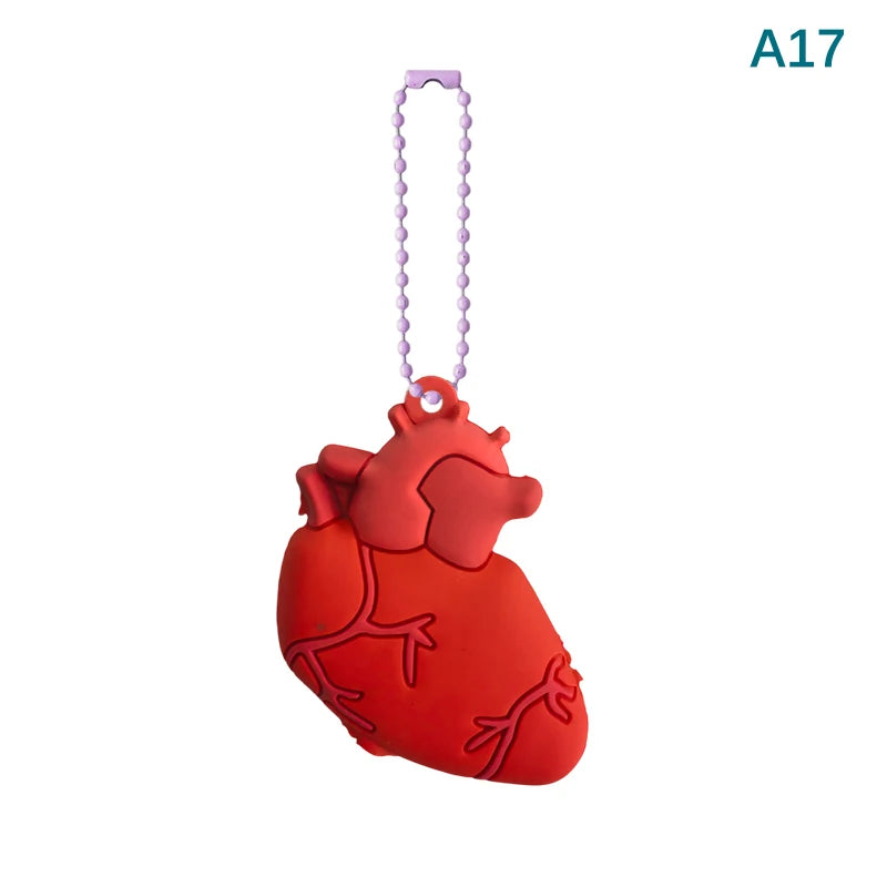 Anatomical Heart ampoule opener keychain