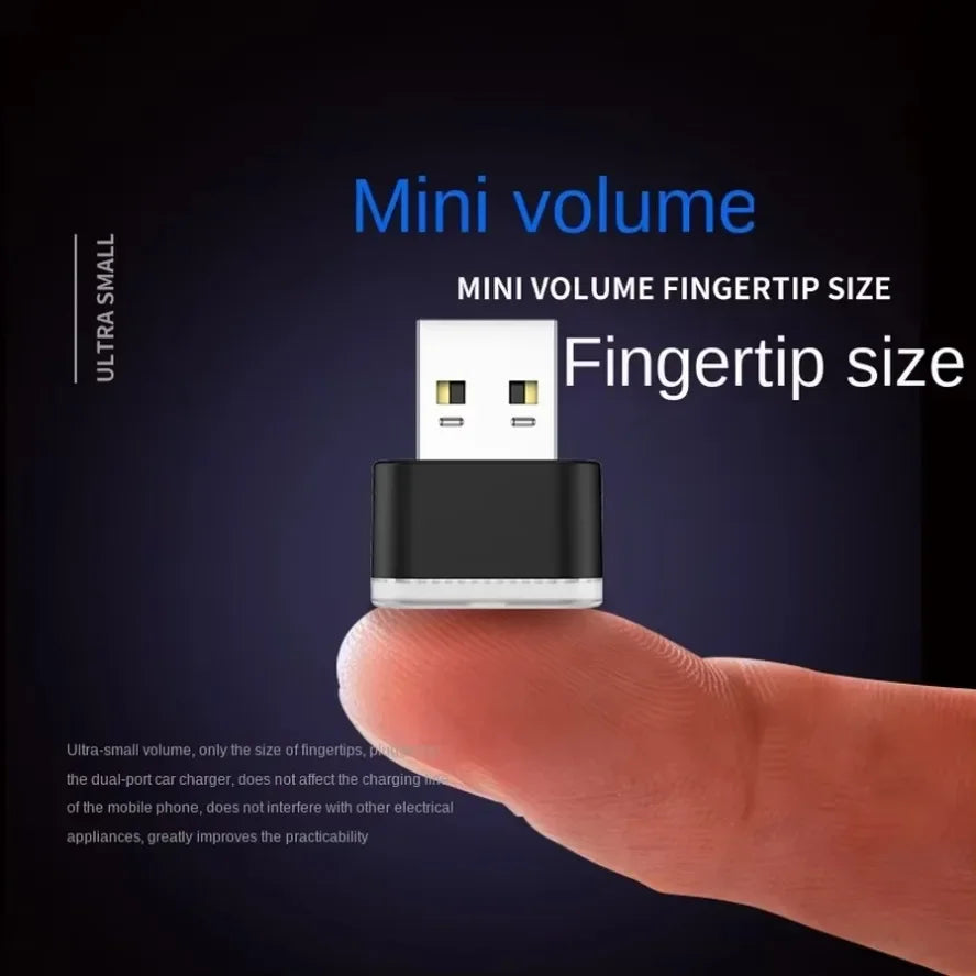 The light balanced on a fingertip, showing how small it is