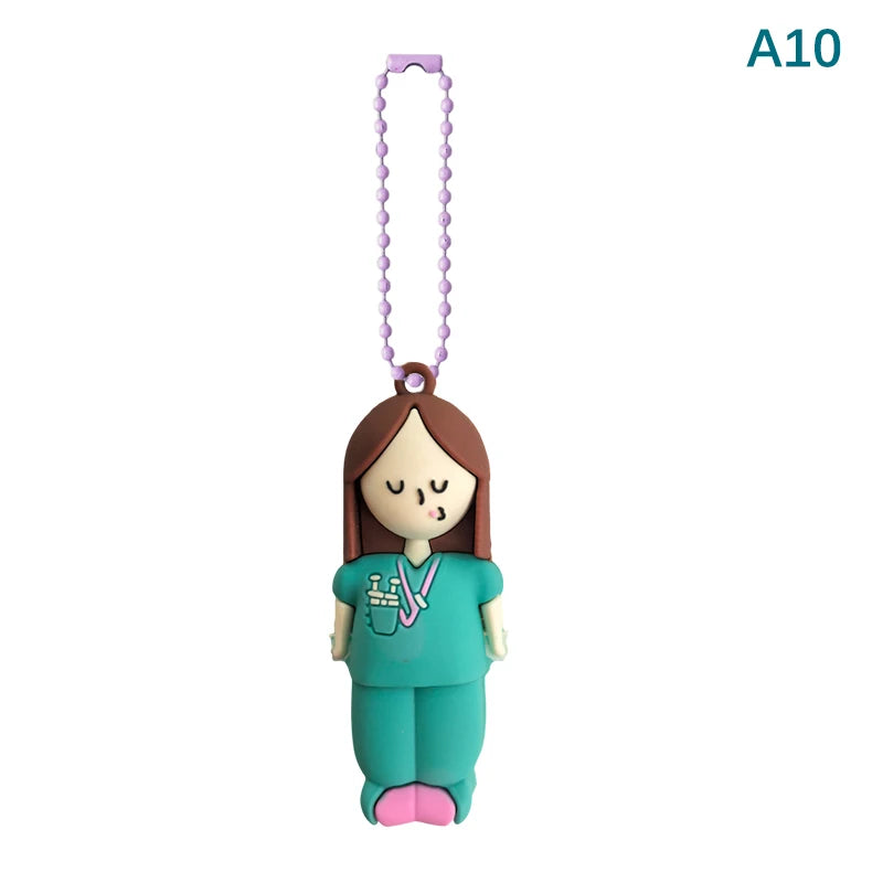 Nurse Green Scrubs ampoule opener keychain
