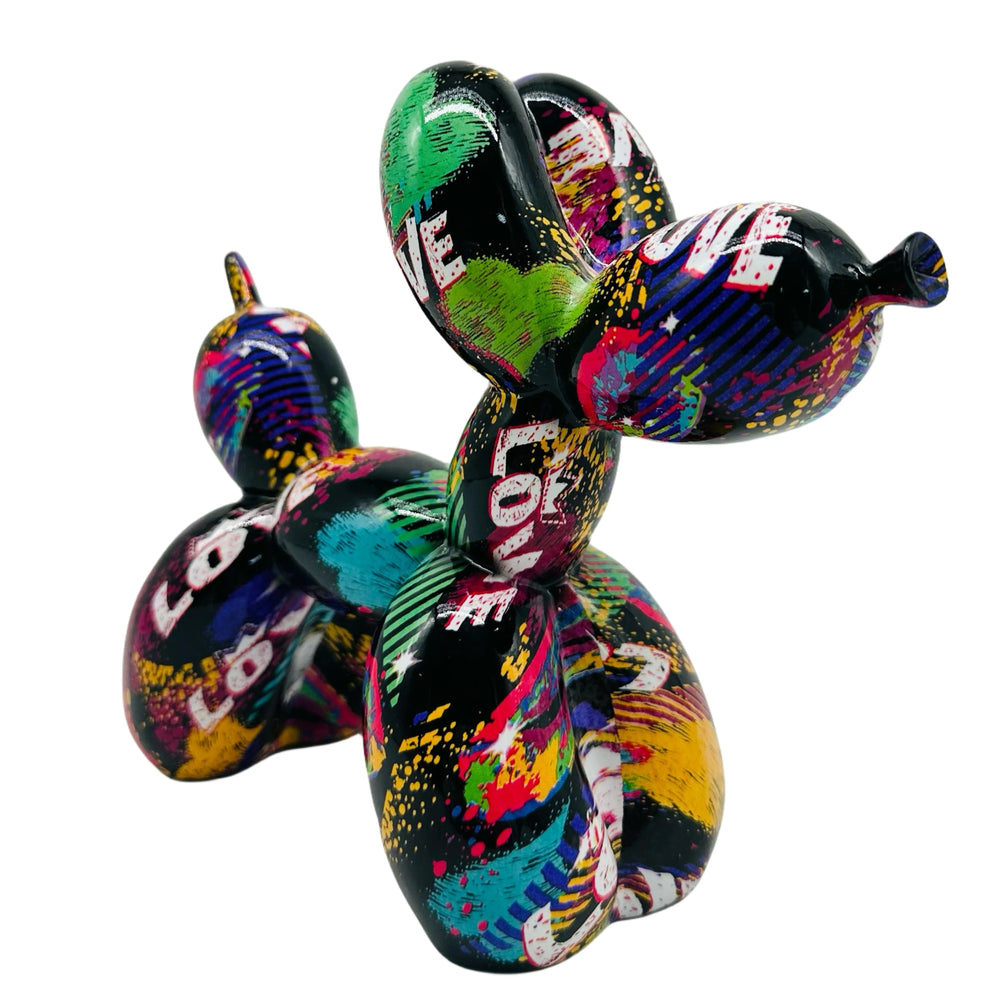 Graffiti Love Balloon Dog Statue