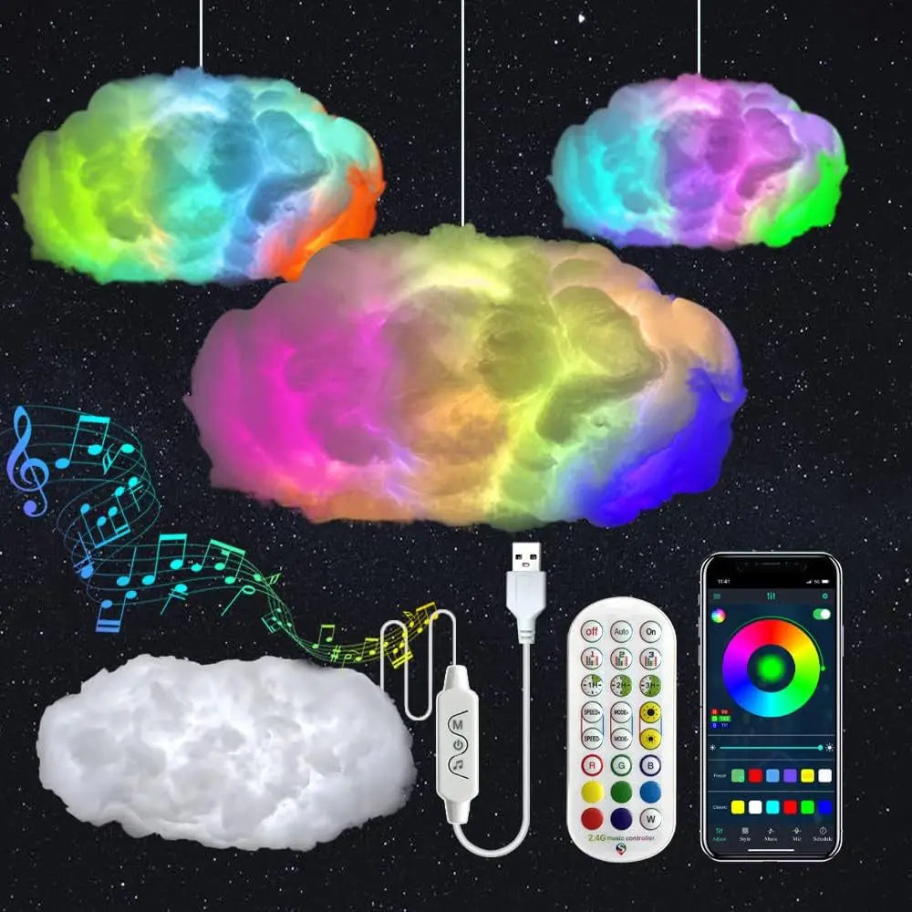 39.3inch 3D Thunder Cloud LED Ambient Light