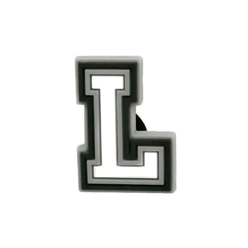 Letter L shoe charm