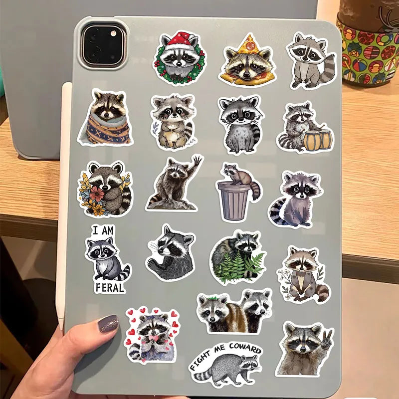 Raccoon Graffiti Stickers