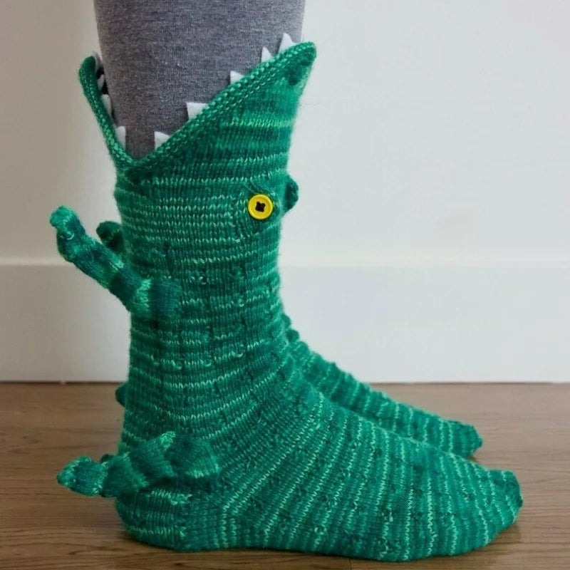 Calcetines de suelo de animales tejidos