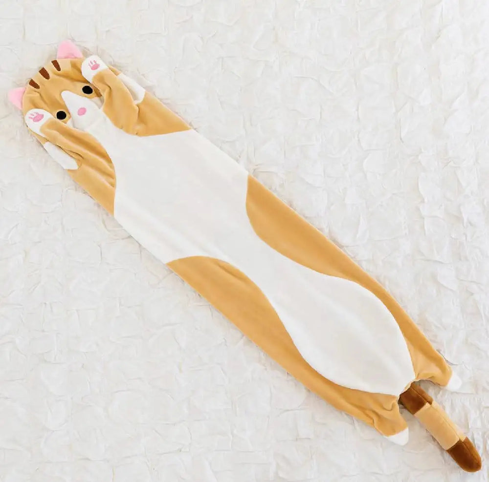 Ginger unfilled cat cover laid flat - the cover-only option we do not stock