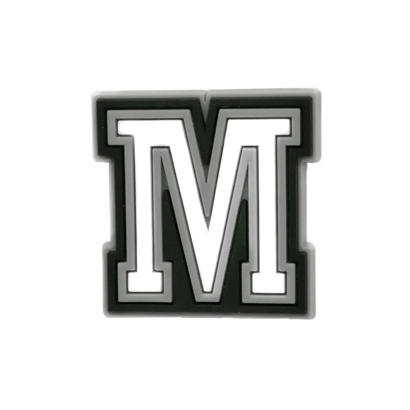Letter M shoe charm