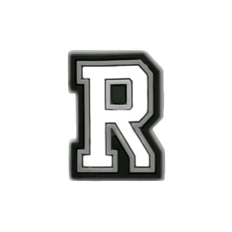 Letter R shoe charm
