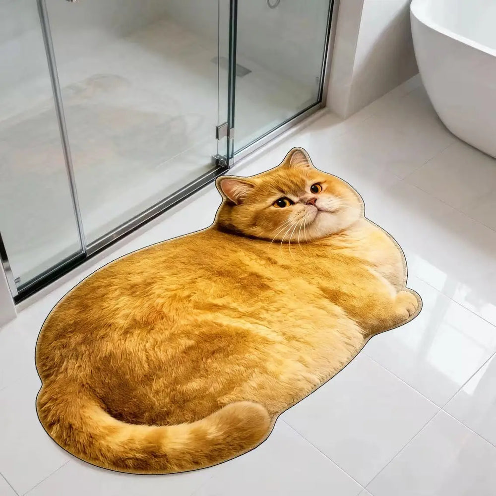 Cat Shaped Bath Mat
