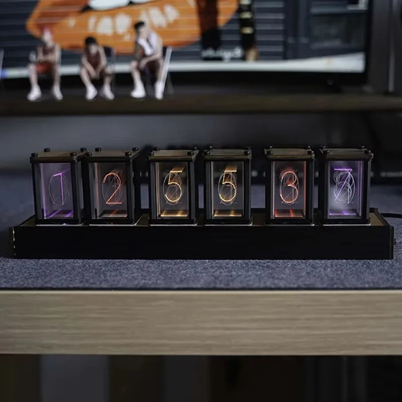 Cyberpunk LED Desk Clock