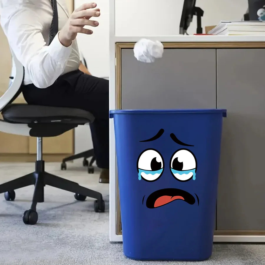 Cartoon Face Bin Stickers
