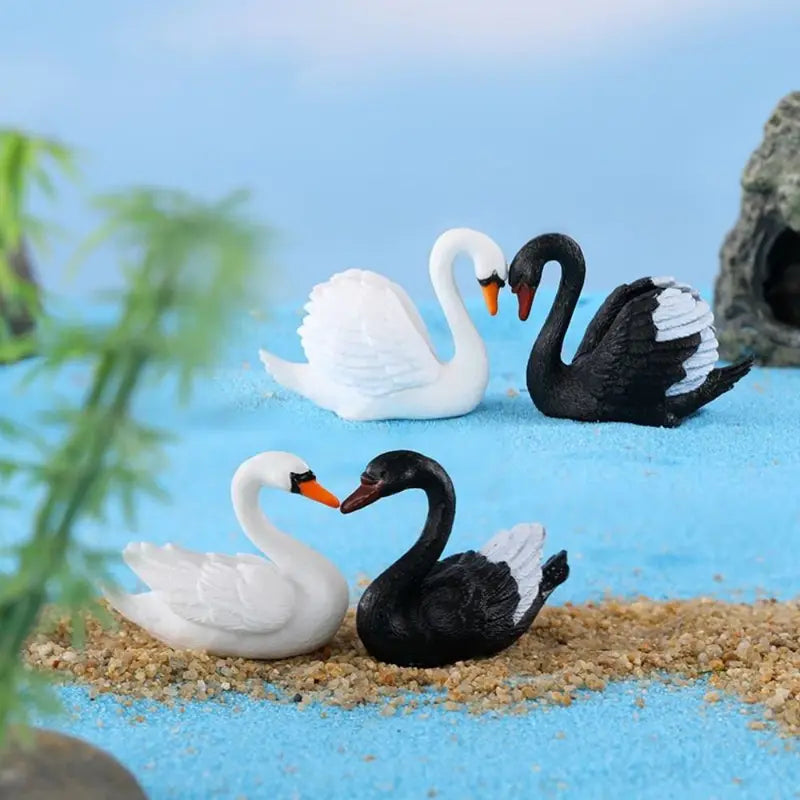 Cisne bonsái en miniatura