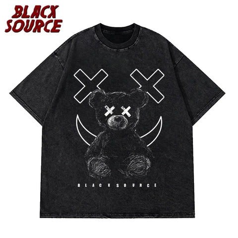 Bear print T-shirt