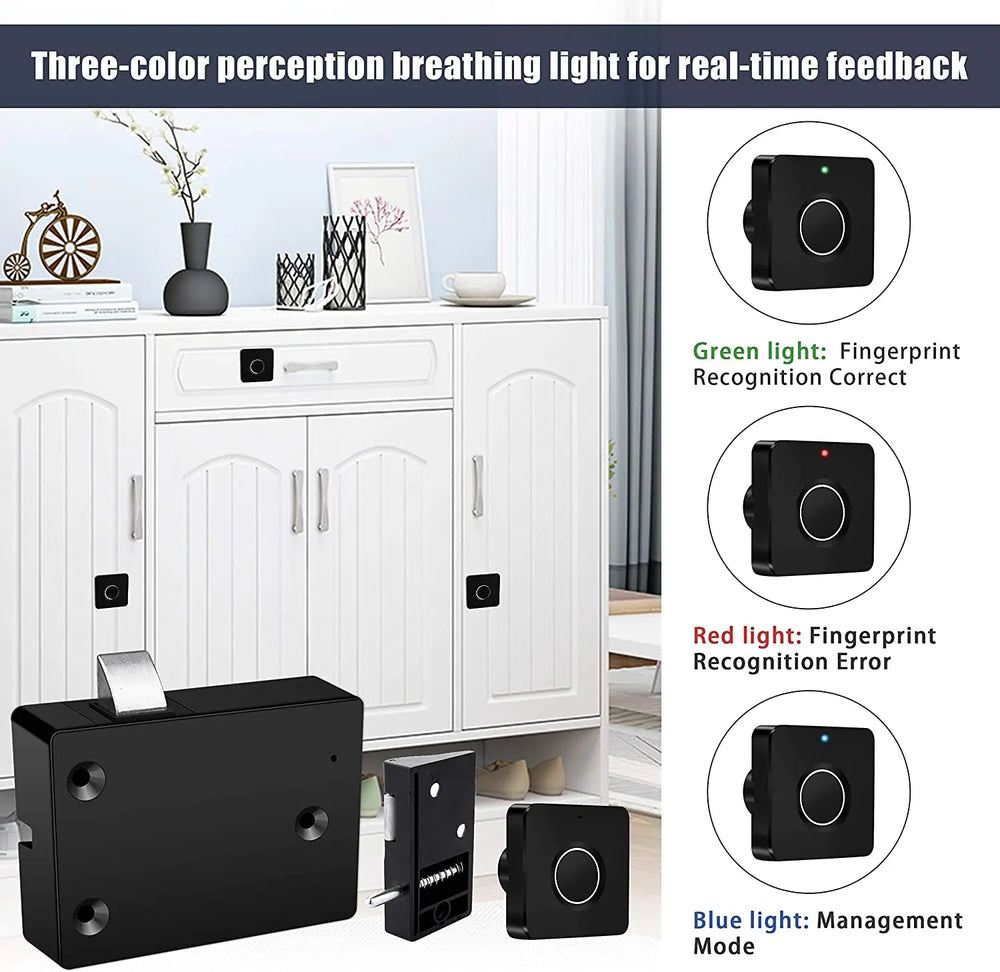 Smart Fingerprint Drawer Lock