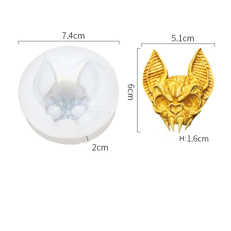 Skull & Bat Silicone Mould