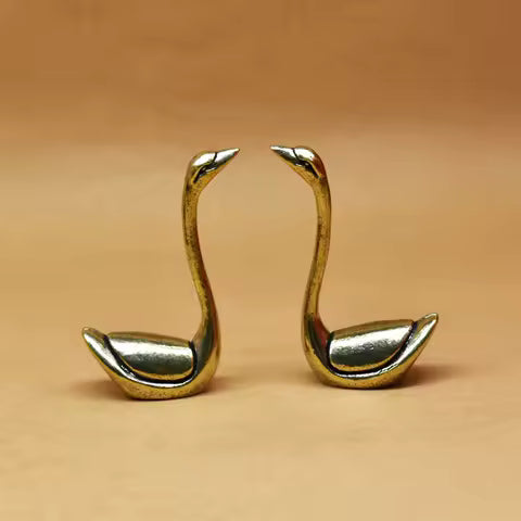 Brass Swan Figurine