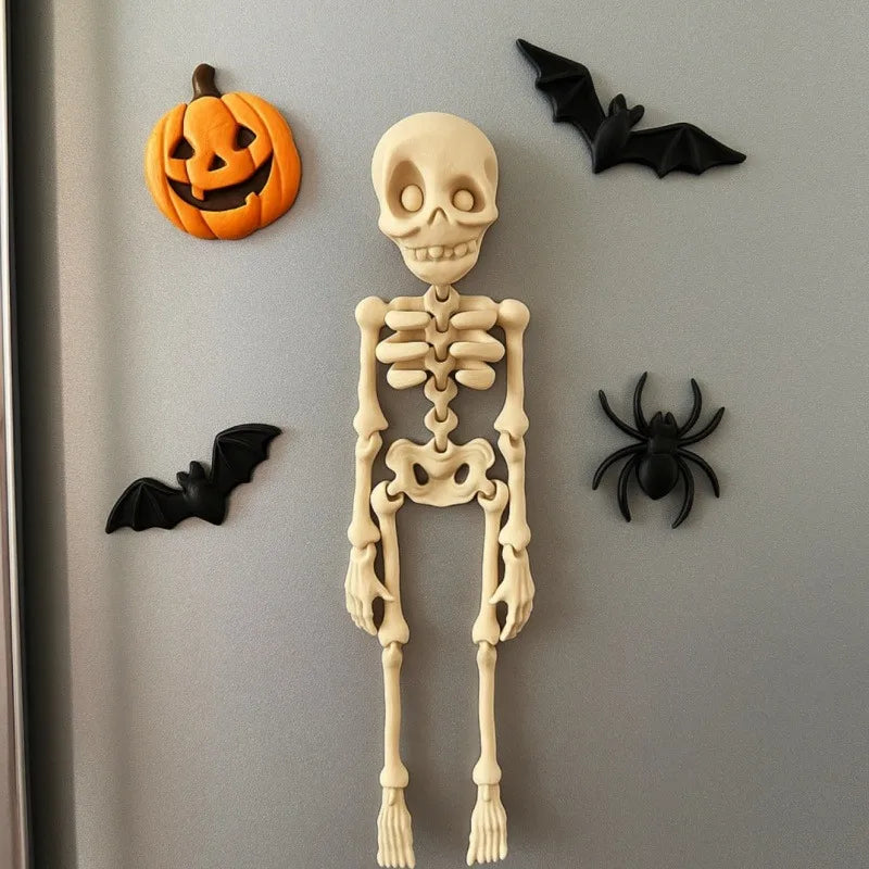 Poseable Skull Magnet