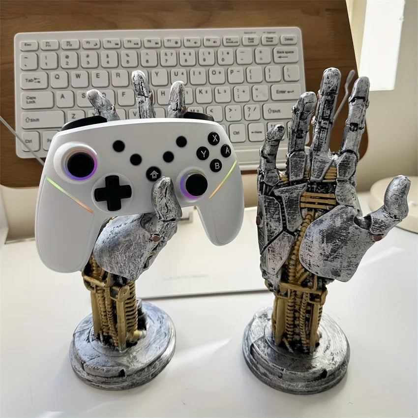Cyberpunk Robot Hand Controller Stand