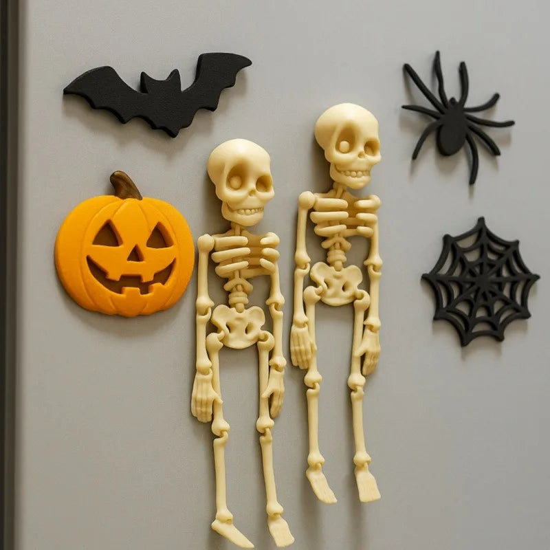 Poseable Skull Magnet