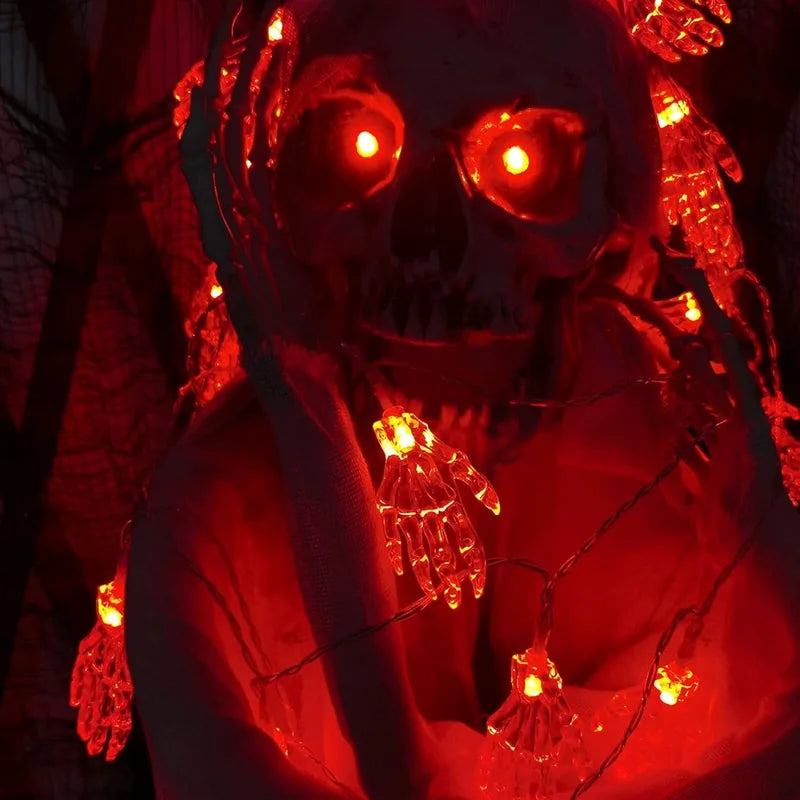 Skeleton Hand String Lights