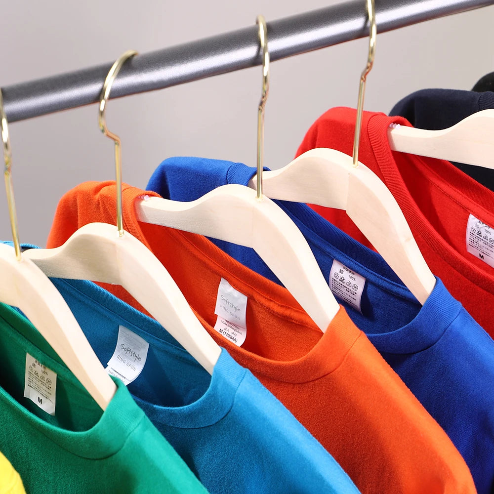 The tee on hangers in its full colour range