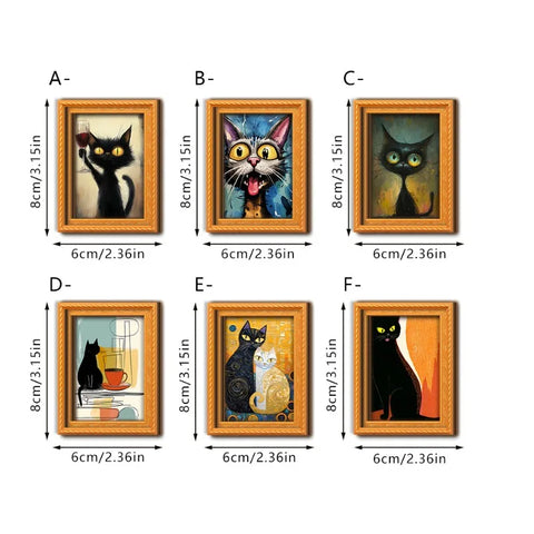 Six-Piece Mini Art Magnet Set