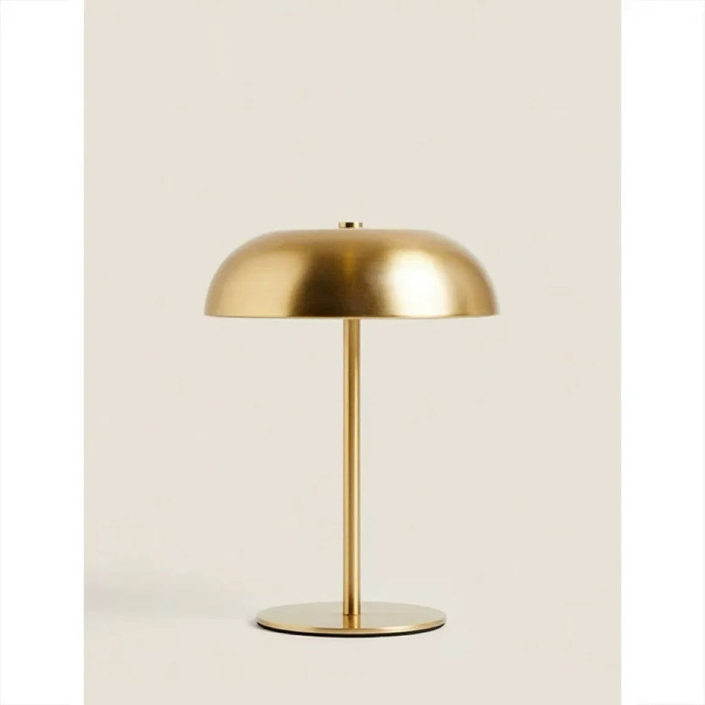 The lamp in the gold finish, plain studio shot