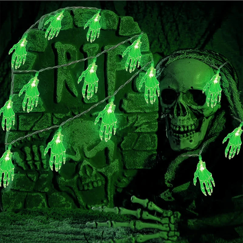 Skeleton Hand String Lights