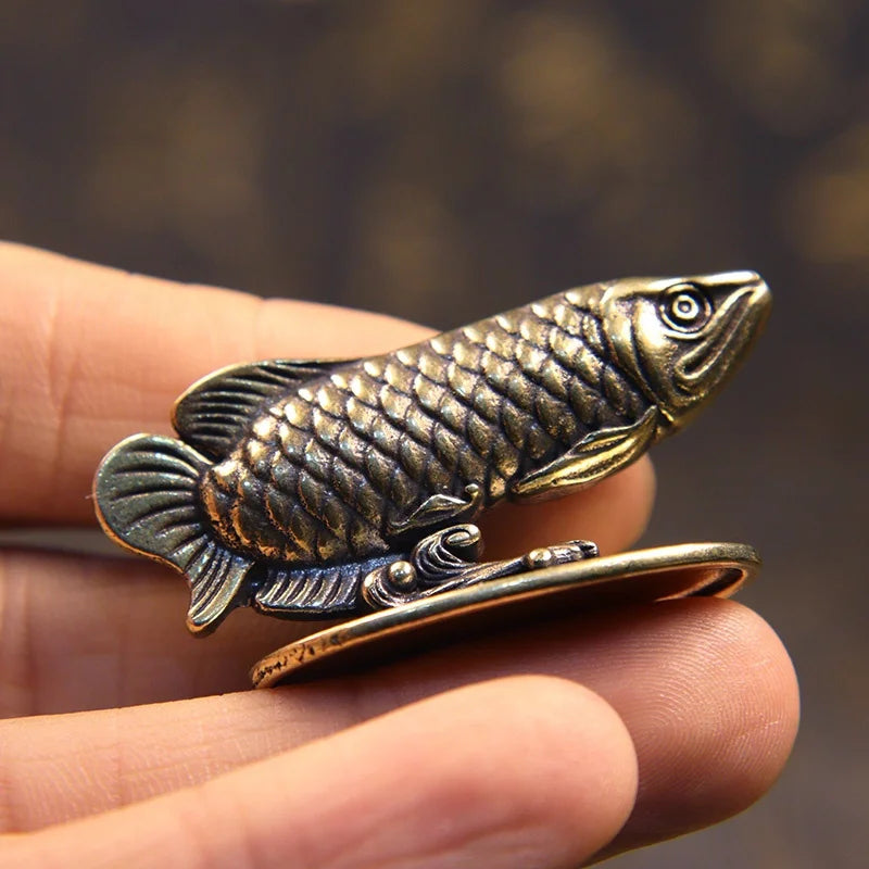 Copper Arowana Incense Burner