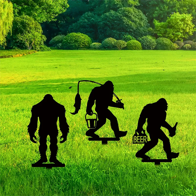Bigfoot Garden Stake Trio
