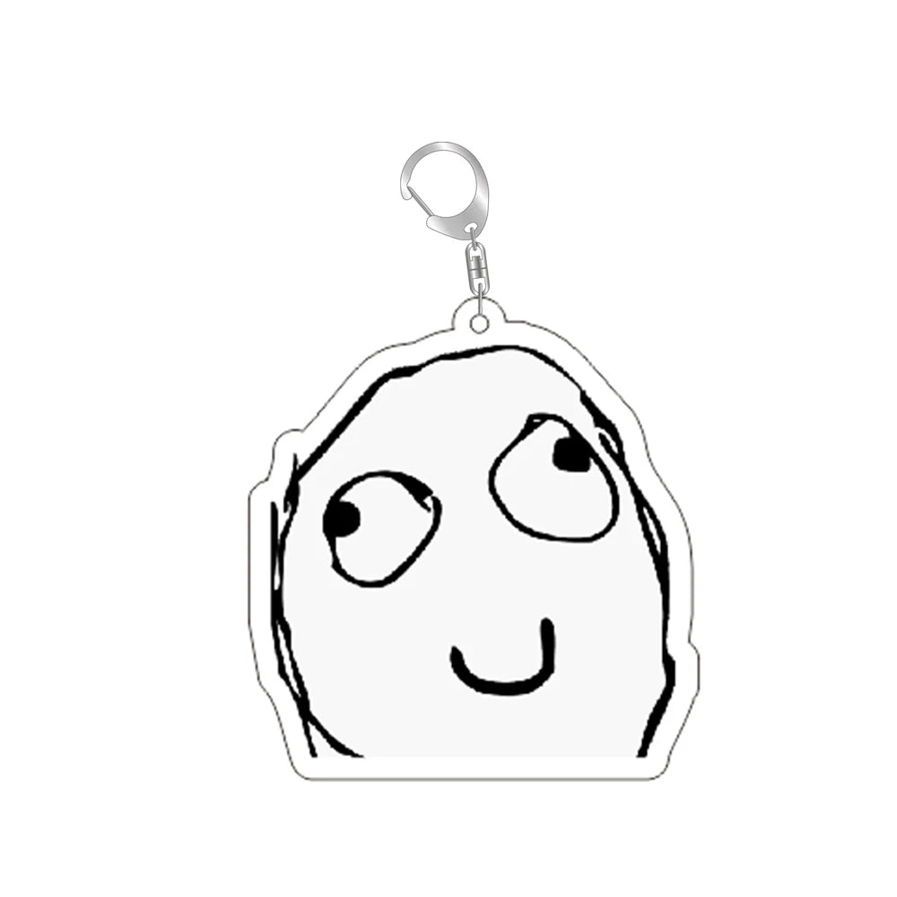 Trollface Keychain