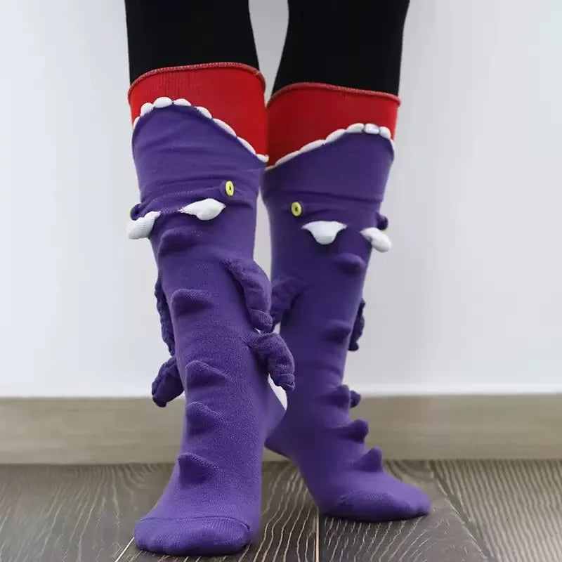 Calcetines de suelo de animales tejidos