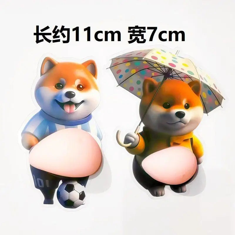 Umbrella dog and football dog pair