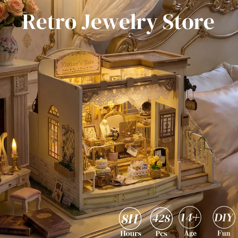 Treasure Jewelry Store DIY Miniature House Kit