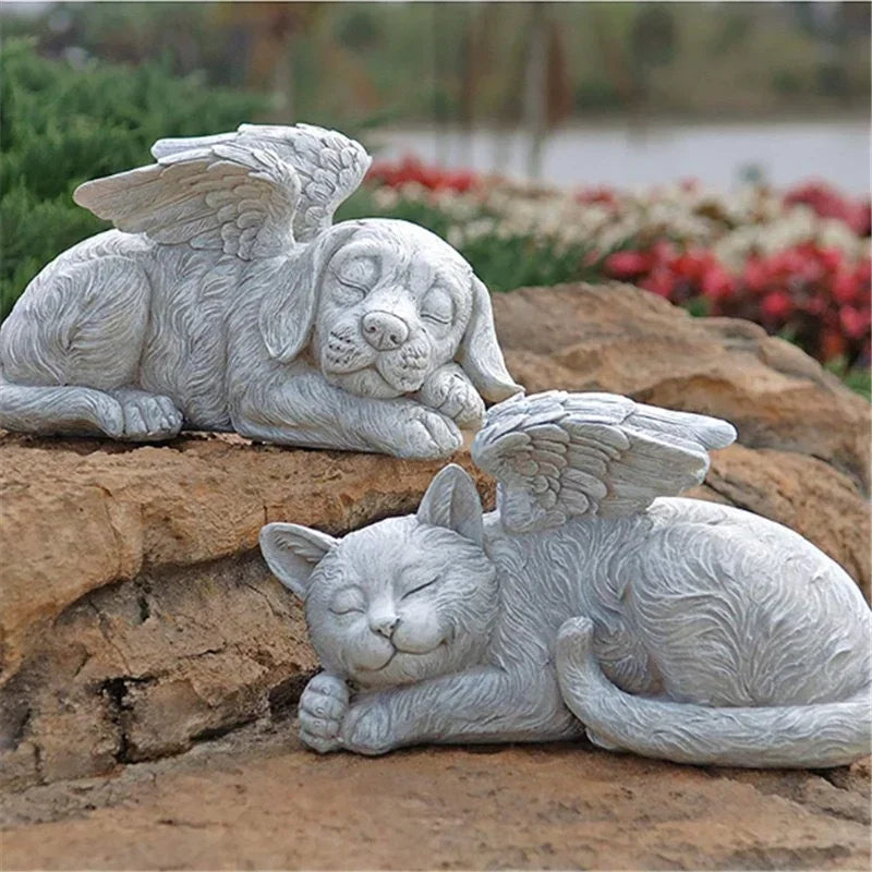Angel Pet Memorial Statue