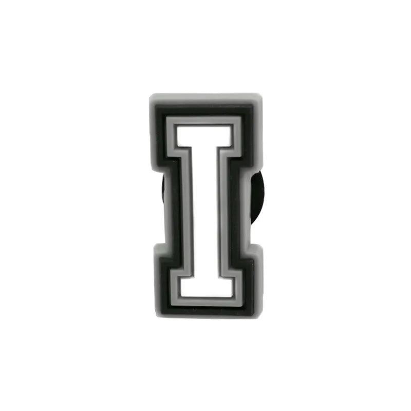 Letter I shoe charm
