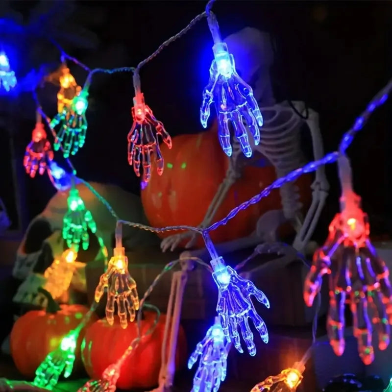 Skeleton Hand String Lights