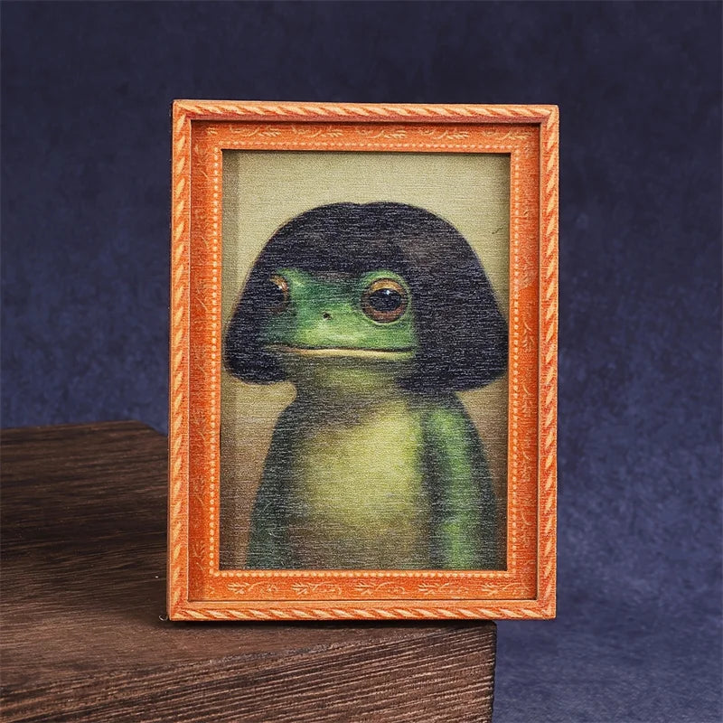 Framed Frog Portrait Magnet