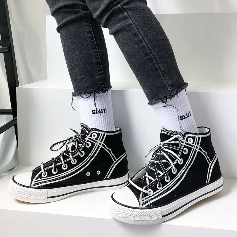Funny Slogan Crew Socks – view 5