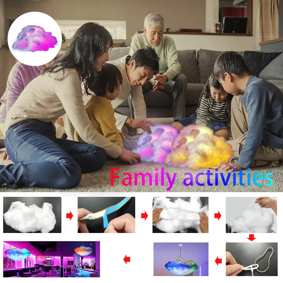 39.3inch 3D Thunder Cloud LED Ambient Light