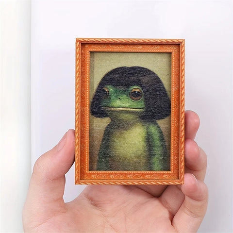 Framed Frog Portrait Magnet