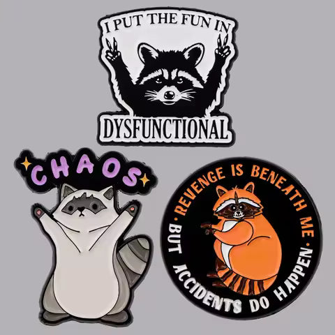 Raccoon Enamel Pin