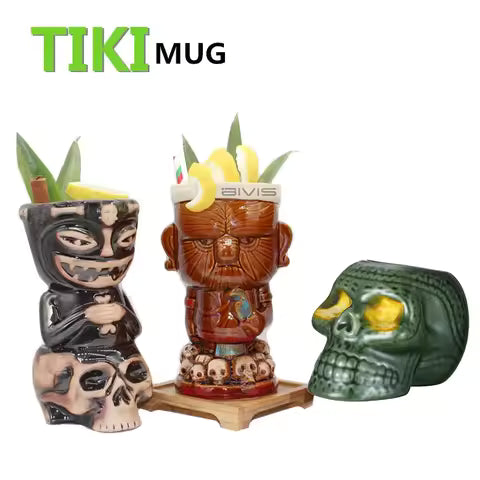 Ceramic Tiki Mug