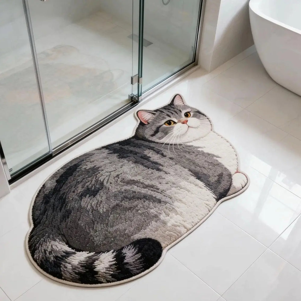 Cat Shaped Bath Mat