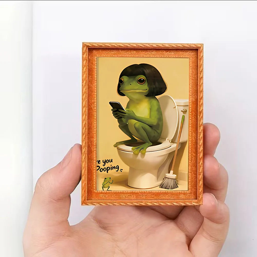 Frog Toilet Portrait Magnet – view 4