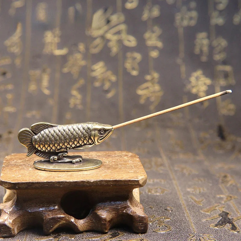 Copper Arowana Incense Burner