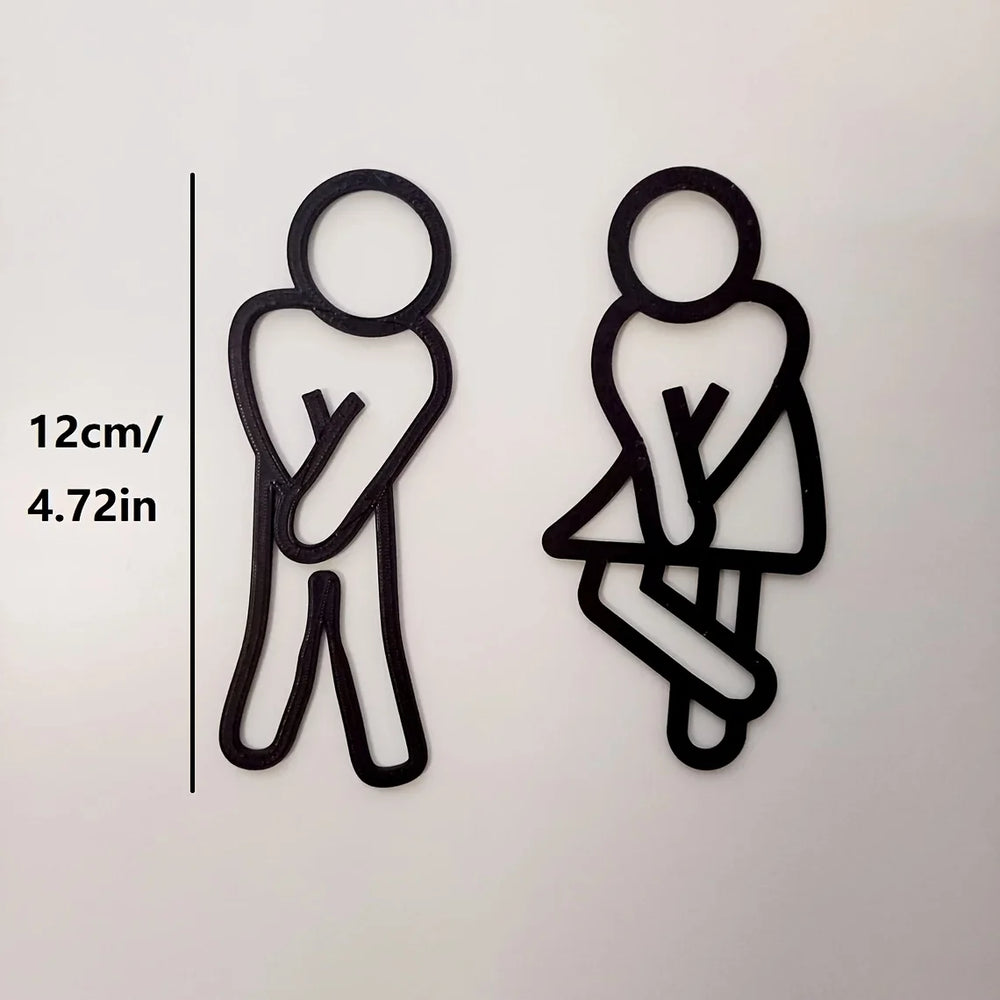 Desperate Toilet Door Signs