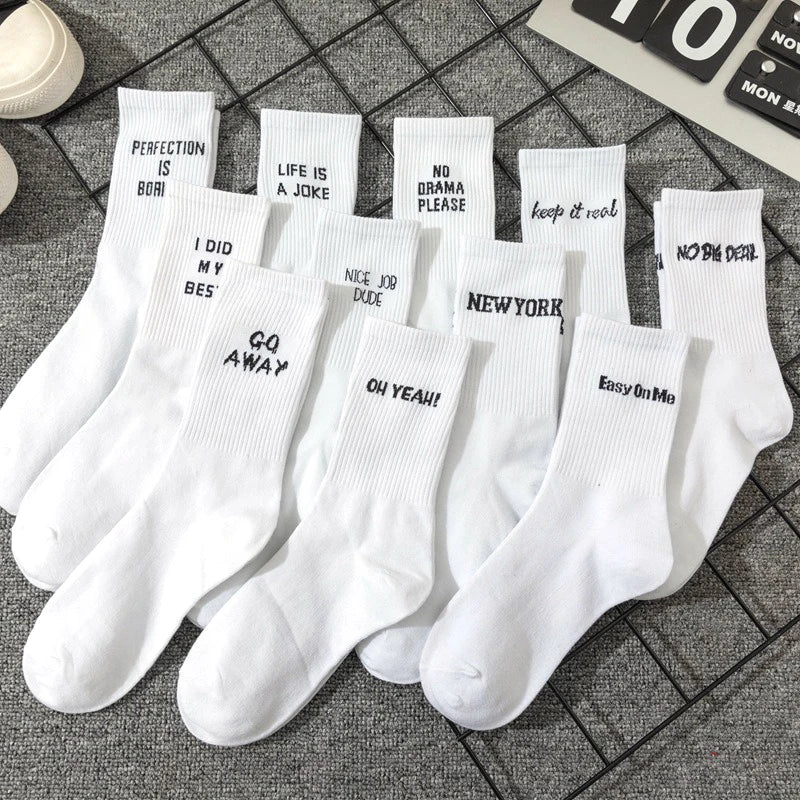 Funny Slogan Crew Socks – view 2